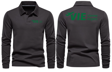 VIE AIRPORT LONG SLEEVE POLO